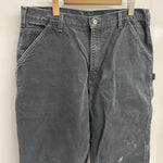 【曜日割引対象外】 カーハート Carhartt リフレクター ペインターパンツ インナーチェック カーゴパンツ ブラック 36×32サイズ 201MB-1144 VB