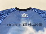 アンブロ UMBRO × PARANOID パラノイド OVERLAP L/S GAME SHIRT ゲームシャツ レイヤード ロンT 青 ロンT 総柄 ブルー Mサイズ 104MT-1263