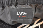 サプール SAPEUR コーデュロイ トラックパンツ 黒 ボトムスその他 ブラック LLサイズ 103MB-504
