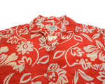 ヴィンテージ Vintage 60s 70s Tahitian アロハシャツ シャークカラー 半袖シャツ レッド Lサイズ 103MT-3129
