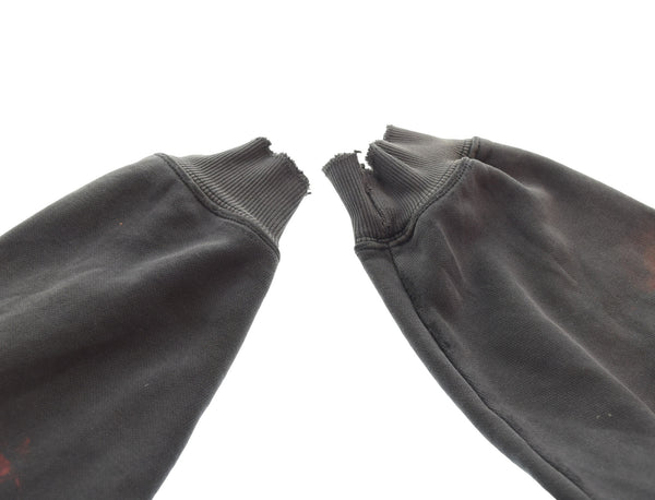 カーハート Carhartt ダメージ加工フーディー ペンキ サンフェード パーカ ブラック LLサイズ 103MT-3349