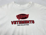 ヴェトモン VETEMENTS 18SS Side slit Tee サイド スリット Tシャツ オーバーサイズ 白 WSS18TR8 Tシャツ プリント ホワイト Mサイズ 104MT-1497