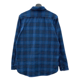 フリーホイーラーズ FREEWHEELERS UNION SPECIAL OVERALLS ブライストン メカニックシャツ 1930s style ネルシャツ ガチャポケ 青 紺 2433005 長袖シャツ チェック ネイビー 104MT-2258