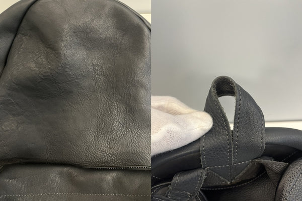 バトラーヴァーナーセイルス Butler Verner Sails ヌメ革 シュリンクレザーリュック  黒  JA-1992 バッグ メンズバッグ バックパック・リュック ブラック 101bag-191