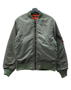 ヒューストン HOUSTON MA-1 FLIGHT JACKET フライト ジャケット ボンバー ジップアップ ミリタリー 軍物 アウター 緑 50316 ジャケット 無地 カーキ Mサイズ 104MT-1979