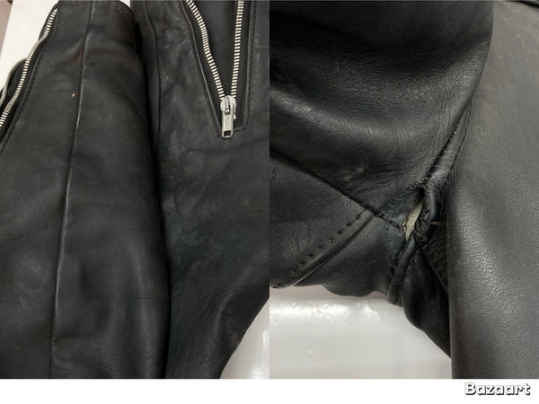 ショット SCHOTT DOUBLE RIDERS JACKET ダブル ライダース ジャケット ONESTAR 牛タグ ジップアップ バイカー アウター 黒 613 サイズ38 ジャケット 無地 ブラック 104MT-2227