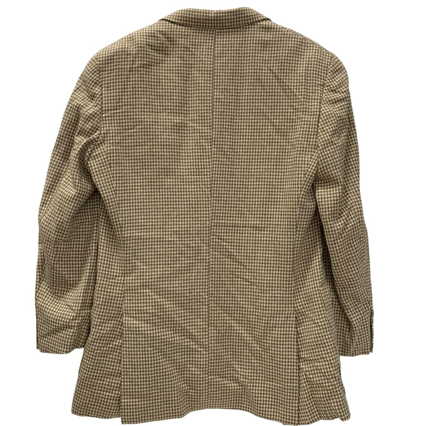 ラルフローレン Ralph Lauren 90's テーラードジャケット 千鳥格子 ジャケット ベージュ 201MT-4474