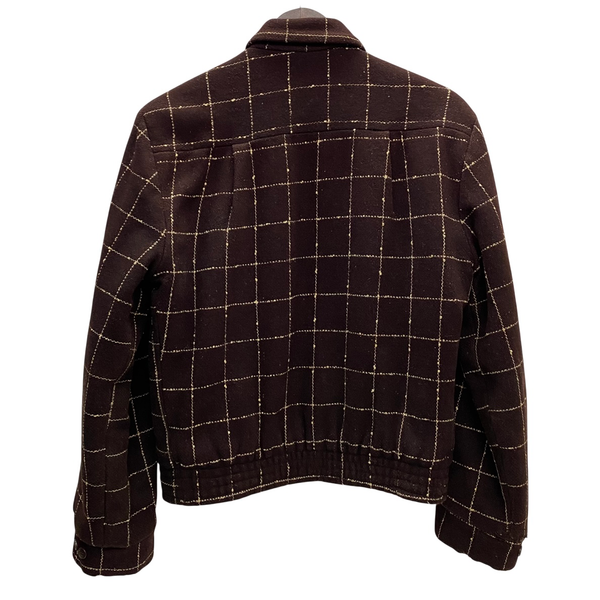 【曜日割引対象外】 ヴィンテージ vintage 50's WEATHERCREST FLECK WOOL JACKET ジャケット ブラウン 36サイズ 201MT-4483 VB