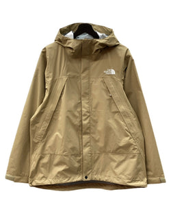 ザノースフェイス THE NORTH FACE DOT SHOT JAKET ドット ショット ジャケット マウンテンパーカー ジップアップ フード アウトドア アウター 薄茶 NP12550 ジャケット ロゴ ベージュ Mサイズ 104MT-2189