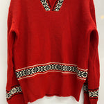 【曜日割引対象外】 グルービンハイ The GROOVIN HIGH ニット セーター レッド 2XLサイズ 201MT-4644 VB