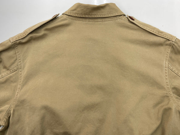 ダブルアールエル RRL 90s 90年代 三ツ星タグ A-2 TYPE フライトジャケット ブルゾン アウター ジャケット 無地 ベージュ Sサイズ 104MT-1996