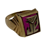 【曜日割引対象外】 【中古】ヴィンテージ vintage 19号 PD 10K リング メンズジュエリー・アクセサリー 指輪・リング ゴールド 201goods-808 VB