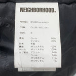 ネイバーフッド NEIGHBORHOOD 21AW CLUB WCL-JKT 袖レザー スタジャン 212SZNH-JKM03 ジャケット ブラック Sサイズ 201MT-3237