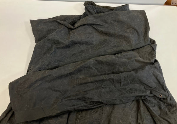 バブアー BARBOUR 90's 90年代 3ワラント BORDER ボーダー ワックス コットン オイルドジャケット コート VINTAGE ヴィンテージ A205 ジャケット ネイビー 101MT-5234