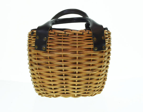 エバゴス ebagos カゴバッグ バケツ型バスケット バッグ レディースバッグ かごバッグ ブラウン 103B-132