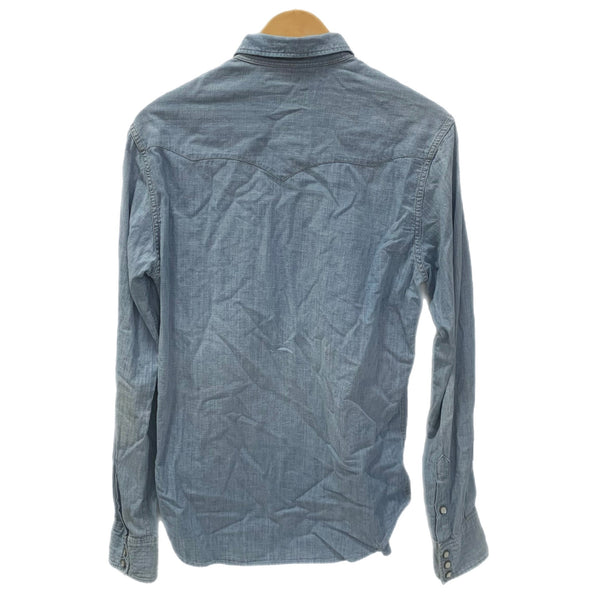 ダブルアールエル RRL デニムシャツ 長袖シャツ ブルー Sサイズ 201MT-4665