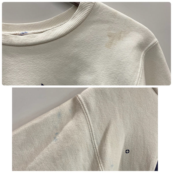 【曜日割引対象外】 チャンピオン Champion 90's USA製 YANKEES 両面プリント スウェット ホワイト Mサイズ 201MT-4651 VB