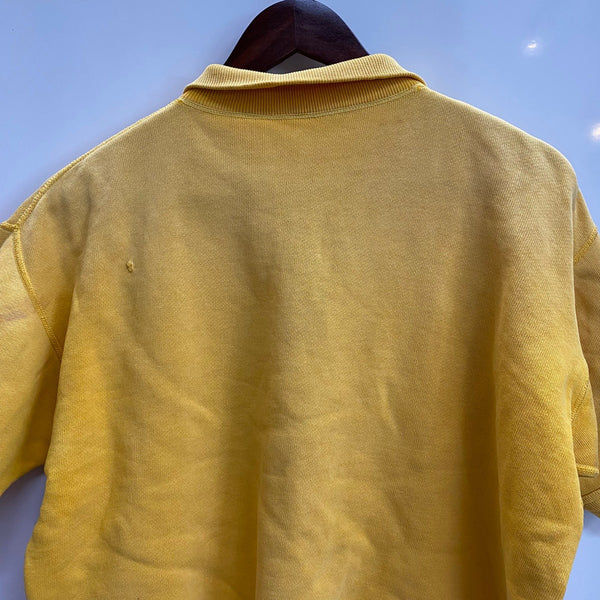 【曜日割引対象外】 ヴィンテージ vintage 60's RUSSELL SOUTHERN CO. Russell Athletic USA製 ハーフジップ 半袖 スウェット イエロー Mサイズ 201MT-4869 VB