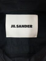 ジルサンダー JIL SANDER WOOL GABARDINE SHIRT ウール ギャバジン シャツ ボタン 長袖 ダークネイビー 紺 J23DL0003 J40159 サイズ 39 長袖シャツ 無地 ネイビー 104MT-1558