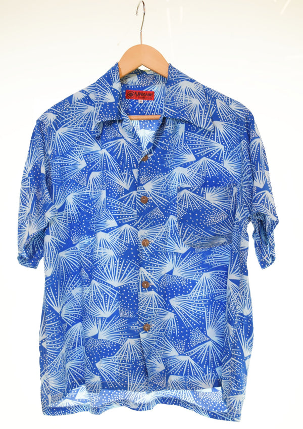 ヤマネ YAMANE エヴィス EVISU 和柄 アロハシャツ オープンカラー シャツ 40 半袖シャツ 103MT-2815