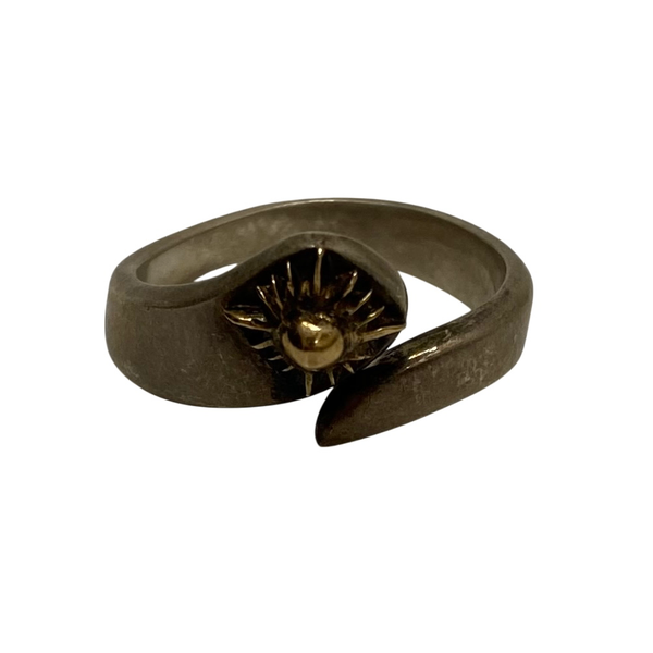 【曜日割引対象外】 【中古】アリゾナフリーダム ARIZONA FREEDOM 太陽神 K18 16号 シルバー メンズジュエリー・アクセサリー 指輪・リング シルバー 201goods-677 VB