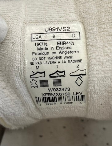 ニューバランス new balance 991V2 Vintage Sport ヴィンテージスポーツ U991VS2 メンズ靴 スニーカー グレー 26cm 101sh-2163