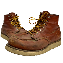 【曜日割引対象外】 レッドウィング RED WING 6 INCH BOOT IRISH SETTER USA製 8131 メンズ靴 ブーツ ワーク ブラウン 27cmサイズ 201-shoes1473 VB