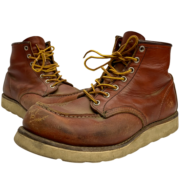 【曜日割引対象外】 レッドウィング RED WING 6 INCH BOOT IRISH SETTER USA製 8131 メンズ靴 ブーツ ワーク ブラウン 27cmサイズ 201-shoes1473 VB