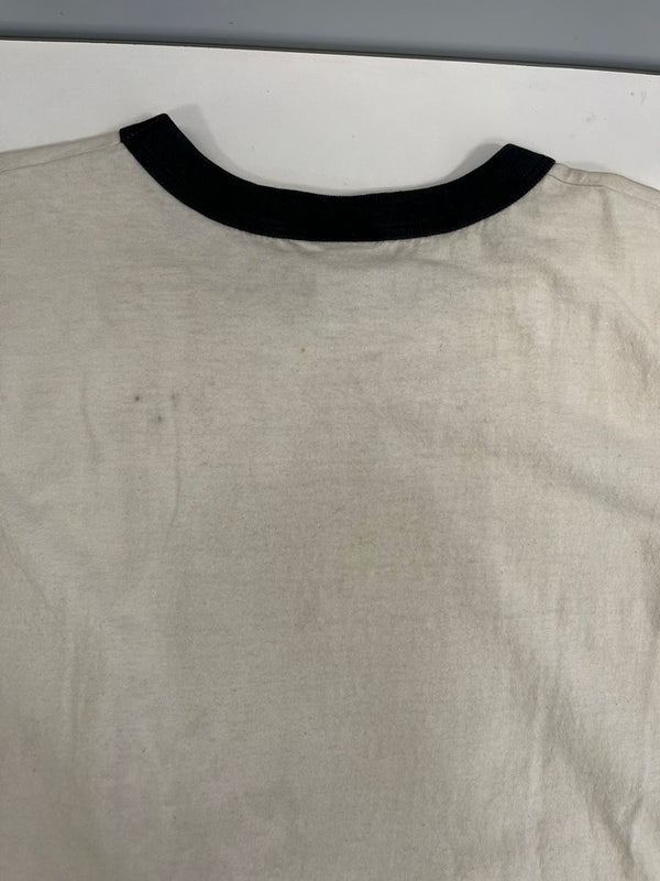 US US古着 Dumb and Dumber ジム・キャリーはMr.ダマー MOVIE TEE リンガーTシャツ 映画 ムービーT  Tシャツ ホワイト Sサイズ 101MT-4832