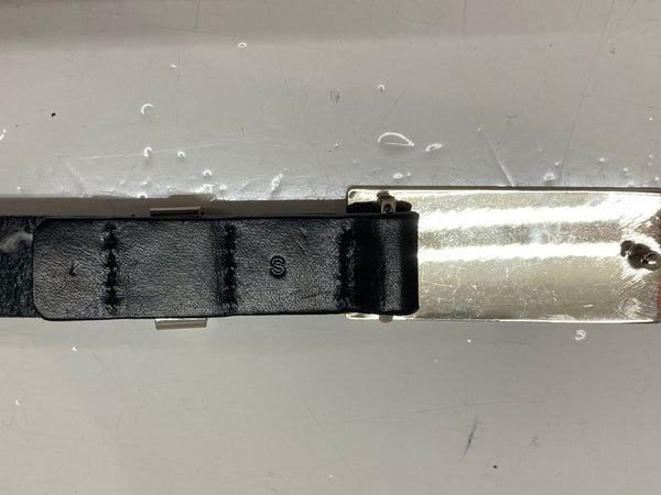 【中古】クーティプロダクションズ COOTIE PRODUCTIONS ロゴバックルベルト ベルト・サスペンダー メンズベルト ブラック Sサイズ 201goods-727