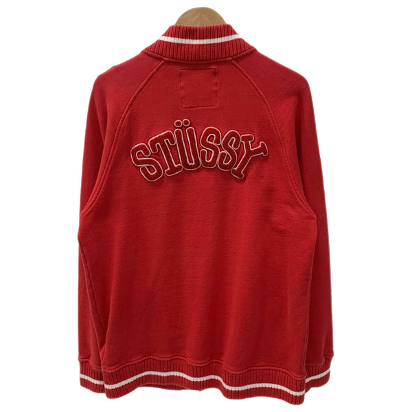 ステューシー STUSSY 90s オールド AUTHENTIC GEAR スタジャン ジャケット レッド Mサイズ 201MT-4744