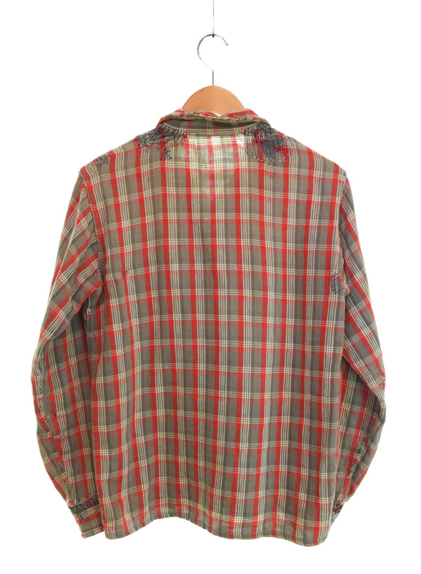 ヴィンテージ Vintage 50s 60s オープンカラーシャツ ヘビネル 好配色 襤褸 雰囲気系 50's 60's 長袖シャツ マルチカラー 103MT-3199