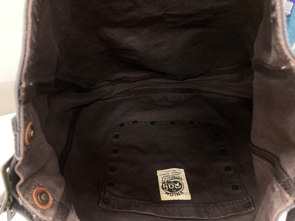 ダブルアールエル RRL UNION of Craft 2Way TOTE BAG トート バッグ マーケット キャンバス イーグル 加工 かばん 灰 バッグ メンズバッグ ショルダーバッグ・メッセンジャーバッグ ロゴ グレー 104B-90