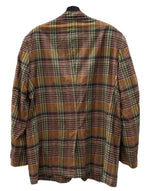 ダブルアールエル RRL 90s TAILORED JACKET テーラード ジャケット 三ツ星タグ Ralph Lauren 茶 ジャケット チェック ブラウン Mサイズ 104MT-2262