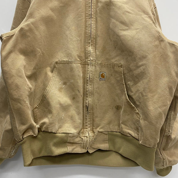 【曜日割引対象外】 カーハート Carhartt アクティブジャケット ペンキ チェックライナー ジャケット ベージュ 201MT-4360 VB