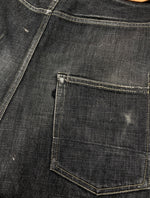 ガンリュウ GANRYU 09AW SARROUEL DENIM PANTS サルエル デニム パンツ FUMITO GANRYU ボタンフライ パッチ ズボン 黒 無地 ED-P011 デニム ブラック Mサイズ 104MB-156