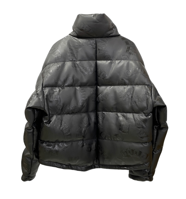 アフューグッドキッズ A FEW GOOD KIDS Logo Puffer Jacket フェイクレザー ダウンジャケット  ジャケット ブラック Mサイズ 201MT-2777