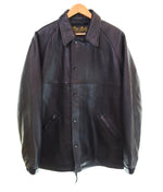 スカル フライト SKULL FLIGHT フリーライド Free RIDE レザー コーチ ジャケット LEATHER COACH JACKET 羊革 XL ジャケット ブラック 103MT-3451