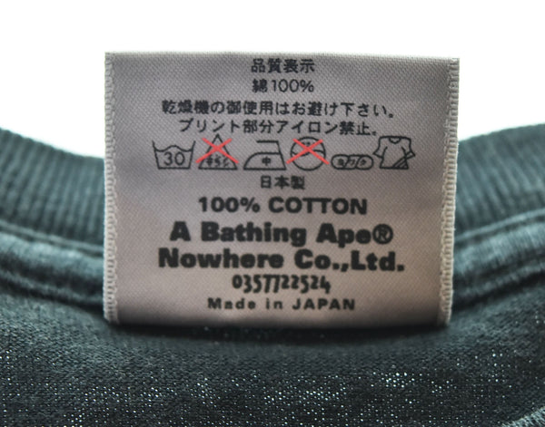 アベイシングエイプ A BATHING APE BAPE NYC STORE OPEN記念 プリント 半袖Tシャツ Tシャツ ブラック Lサイズ 103MT-2581