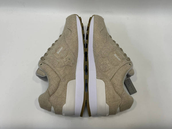 サンガッチョ via SANGACIO ×Wako’s Room ワコーズルーム ベージュ ウール イニシャルN レディース靴 スニーカー ベージュ 24cm 601sh-52