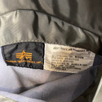 【曜日割引対象外】 アルファ インダストリーズ ALPHA INDUSTRIES USA製 MA-1 フライトジャケット ナイロン ジャケット カーキ Mサイズ 201MT-4433