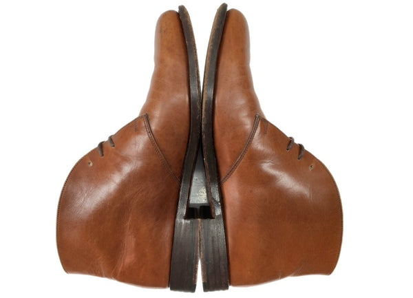 パラブーツ Paraboot CHUKKA BOOTS チャッカ ブーツ プレーントゥ レースアップ 革靴 シューズ 茶 メンズ靴 ブーツ チャッカ ブラウン 7 1/2K 104S-754