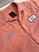 ジョーダン JORDAN UNION×NIKE JORDAN MECHANIC BOWLING SHIRT ユニオン×ナイキジョーダン メカニック ボーリングシャツ  CV1356-685 半袖シャツ ピンク Sサイズ 101MT-4381