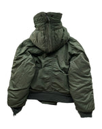 アルファインダストリーズ ALPHA INDUSTRIES N-2B FLIGHT JACKET フライト ジャケット ジップアップ ファー 短丈 軍物 ARMY ミリタリー アウター 緑 ジャケット 無地 グリーン Sサイズ 104MT-1915