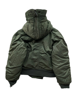 アルファインダストリーズ ALPHA INDUSTRIES N-2B FLIGHT JACKET フライト ジャケット ジップアップ ファー 短丈 軍物 ARMY ミリタリー アウター 緑 ジャケット 無地 グリーン Sサイズ 104MT-1915