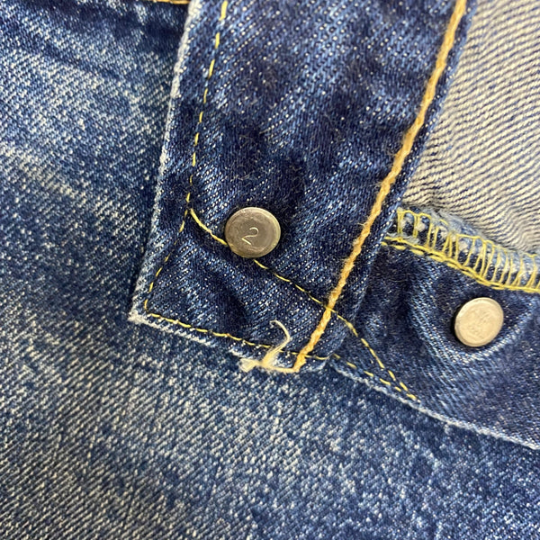 【曜日割引対象外】 リーバイス Levi's 60's 501 BIG E タイプ物 カットオフ ショートパンツ W33 デニム ブルー 201MB-1106 VB