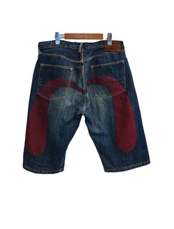 エヴィス EVISU PARIS パリ 大黒 赤 ショートパンツ  ハーフパンツ ネイビー サイズ38 101MB-687