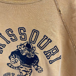 【曜日割引対象外】 ヴィンテージ vintage ARTEX 60's 70's フロッキープリント 半袖スウェット スウェット イエロー Lサイズ 201MT-4789 VB