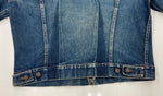 【曜日割引対象外】 リーバイス Levi's 60s 60年代 557XX 3rd サード オリジナル Vintage ヴィンテージ デニムジャケット トラッカージャケット レインボーステッチ ボタン裏D サイズ46 ジャケット 無地 ネイビー 104MT-2242