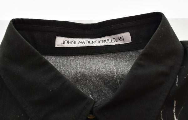 ジョンローレンスサリバン   JOHNLAWRENCESULLIVAN  20SS フォトプリント オールオーバープリント長袖シャツ 黒 長袖シャツ ブラック 103MT-1790